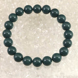 出雲碧玉 出雲石 SA  9mm玉ブレスレット ディレクトリカード付 21.5g (ID:79768)