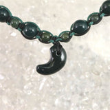 島根県 出雲石 6mm玉 SA 紐網ブレスレット ディレクトリーカード付 6.6g (ID:79858)