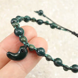 島根県 出雲石 6mm玉 SA 紐網ブレスレット ディレクトリーカード付 6.6g (ID:79858)