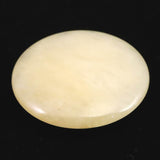 H&E社 サチャロカイエロー アゼツライト　45mmソーサー 証明書付 23.3g (ID:80037)