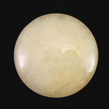 H&E社 サチャロカイエロー アゼツライト　45mmソーサー 証明書付 23.3g (ID:80037)