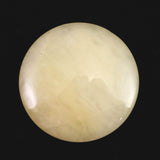 H&E社 サチャロカイエロー アゼツライト　45mmソーサー 証明書付 23.3g (ID:80037)