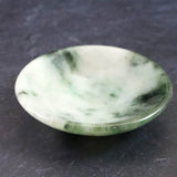 ミャンマー産 グリーン翡翠 ヒスイ 59mm小皿 39.9g (ID:80038)