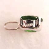 クロムダイオプサイド　6mmラウンドカット ペンダントトップ  K18WG 0.82ct (ID:80043)