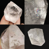 チベット カイラス産 ヒマラヤ 水晶 原石 レコードキーパー レインボー セルフヒールド トライゴーニック 56.7g (ID:80056)