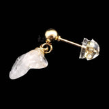 ロシア産 フェナカイト 11mmタンブル ピアス 1.58g (ID:80057)