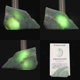 糸魚川翡翠 小滝産 薄緑  46mmタンブル ディレクトリカード付 22.7g (ID:80109)