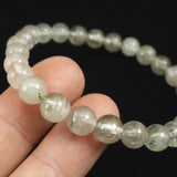 ブラジル産 フェナカイト SA　7.5mm玉ブレスレット 鑑別書付 15.96g  (ID:80220)