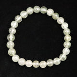 ブラジル産 フェナカイト SA　7.5mm玉ブレスレット 鑑別書付 15.96g  (ID:80220)