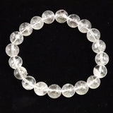 山梨県黒平水晶 Aグレード  10mm玉ブレスレット 証明書付 31.3g (ID:80240)