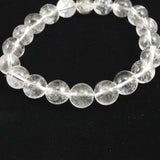 山梨県黒平水晶 Aグレード  10mm玉ブレスレット 証明書付 31.3g (ID:80240)