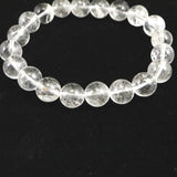 山梨県黒平水晶 Aグレード  10mm玉ブレスレット 証明書付 31.3g (ID:80240)