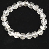 山梨県黒平水晶 Aグレード  10mm玉ブレスレット 証明書付 31.3g (ID:80240)