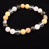 H&E社 フェナカイト アセンション (AZOZEO)  8mm玉ブレスレット 証明書付 17.1g (ID:80563)