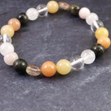 H&E社 フェナカイト アセンション (AZOZEO)  8mm玉ブレスレット 証明書付 17.1g (ID:80563)