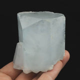 アクアマリン 70mm 結晶　原石 パキスタン カラコルム山脈 ナガール渓谷産 262.0ｇ (ID:80921)