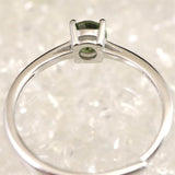 モルダバイト 5mmラウンドカット リング フリーサイズ type.B (ID:80928)