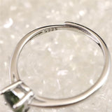 モルダバイト 5mmラウンドカット リング フリーサイズ type.B (ID:80928)
