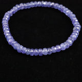 タンザナイト AA  5mm玉 ボタンカット ブレスレット  8.8g (ID:81174)