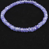 タンザナイト AA  5mm玉 ボタンカット ブレスレット  8.8g (ID:81174)