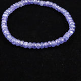 タンザナイト AA  5mm玉 ボタンカット ブレスレット  8.8g (ID:81174)