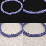 タンザナイト AA  5mm玉 ボタンカット ブレスレット  8.8g (ID:81174)