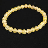 H&E社 ヒマラヤゴールド アゼツライト（AZOZEO)　6mm玉ブレスレット 証明書付 9.6g (ID:81334)