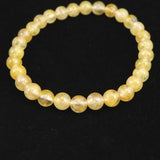 H&E社 ヒマラヤゴールド アゼツライト（AZOZEO)　6mm玉ブレスレット 証明書付 9.6g (ID:81334)