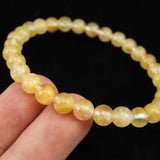 H&E社 ヒマラヤゴールド アゼツライト（AZOZEO)　6mm玉ブレスレット 証明書付 9.6g (ID:81334)