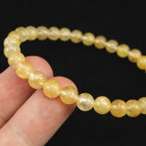 H&E社 ヒマラヤゴールド アゼツライト（AZOZEO)　6mm玉ブレスレット 証明書付 9.6g (ID:81334)