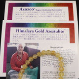H&E社 ヒマラヤゴールド アゼツライト（AZOZEO)　6mm玉ブレスレット 証明書付 9.6g (ID:81334)