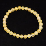 H&E社 ヒマラヤゴールド アゼツライト（AZOZEO)　6mm玉ブレスレット 証明書付 9.6g (ID:81334)
