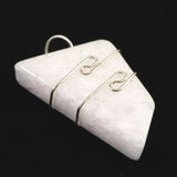 H&E社 ニュージーランドホワイトアゼツライト (AZOZEO) タンブル ペンダント 6.1g　 (ID:81384)