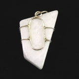 H&E社 ニュージーランドホワイトアゼツライト (AZOZEO) タンブル ペンダント 6.1g　 (ID:81384)