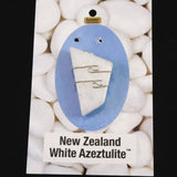 H&E社 ニュージーランドホワイトアゼツライト (AZOZEO) タンブル ペンダント 6.1g　 (ID:81384)