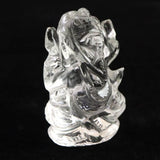 ヒマラヤ水晶 マニカラン産  35mm ガネーシャ彫刻置物　15ｇ (ID:81511)