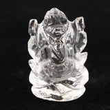 ヒマラヤ水晶 マニカラン産  35mm ガネーシャ彫刻置物　15ｇ (ID:81511)