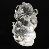 ヒマラヤ水晶 マニカラン産  35mm ガネーシャ彫刻置物　15ｇ (ID:81511)
