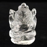 ヒマラヤ水晶 マニカラン産  35mm ガネーシャ彫刻置物　15ｇ (ID:81511)