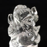 ヒマラヤ水晶 マニカラン産  35mm ガネーシャ彫刻置物　15ｇ (ID:81511)