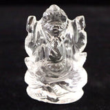ヒマラヤ水晶 マニカラン産  35mm ガネーシャ彫刻置物　15ｇ (ID:81511)