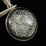 ガネーシュヒマール産水晶 フラワー オブ ライフ ペンダントトップ 5.57g (ID:81628)