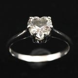 H&E社 アゼツライト(AZOZEO) 6mmハート リング 13号 証明書付 現品 (ID:81752)