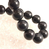 神居古潭石 （カムイ・コタン） ブルー 12mm玉ブレスレット 証明書付 43.9g (ID:81893)