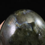 マダガスカル産 ラブラドライト 60mmパームストーン 111.4g (ID:81945)