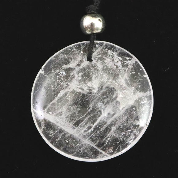 H&E社 サチャロカ アゼツライト(AZOZEO) ディスク型 コードペンダント 7.2g (ID:82012)