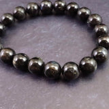 グリーンランド産 ヌーマイト STグレード 10mm玉 ブレスレット 31.9g  (ID:82179)