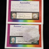 H&E社  アゼツライト(AZOZEO)  43mm原石 証明書付 57.1g (ID:82275)