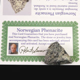 H&E社 ノルウェー産 フェナカイト 30mm 原石 証明書付 7.8g (ID:82347)