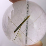 ザギマウンテンクォーツ エジリン入り 38mmスフィア 76.5g (ID:82390)